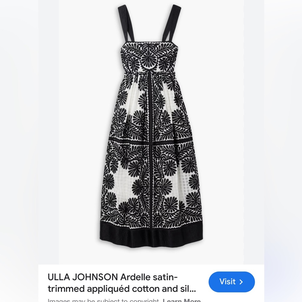 Ulla Johnson Ardelle dress. Size 6. Worn once. Like new.